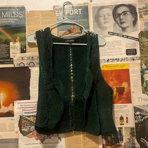 Vintage green vest